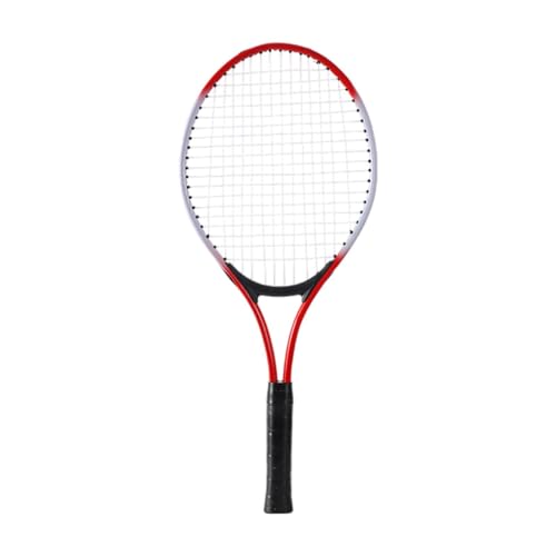 Only Tennis Racket, Tennis Equipment, Non-Slip Grip, High Strength Nylon Strings, Professional for Park, Backyard and Outdoor Games, Kids Red
