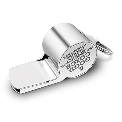 fkovcdy Initial Coach Gifts, Whistle for Coaches, Whistle Emergency, Thank You Coach Gifts, Personalized Monogram Coaches Whistle - color: The letter I