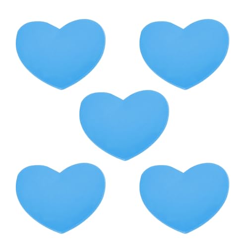 Tennis Racket Vibration Dampener Soft Silicone Racket Shock Absorber for Tennis Racquet String - Heart Shaped - color: Sky Blue