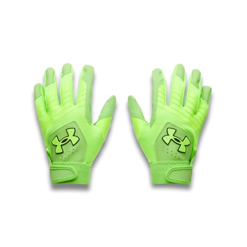 Under Armour Boys Youth Clean Up Baseball Gloves - color: (362) Cyber Green / Hyper Green / Cyber Green, size: Medium