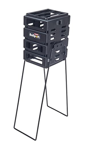 Tourna Mini Ballport Tennis Ball Pick Up Hopper - style: Black