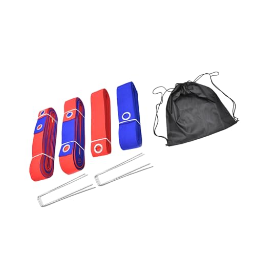 Beach Volleyball Line with Ground Nails Outdoor Volleyball Boundaries Line Courts Webbing Marker Enduring Courts Webbing Marker