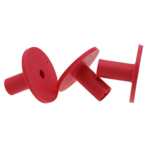 Golf Rubber Tee Holder Set for Golf Driving Range Tee Practice Tool Pack of 3 - color: Red