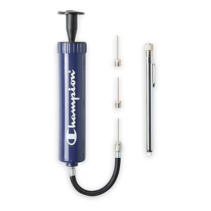 Champion Replacement Ball Pump with Metal Inflation Replacement Needles for Sports Balls with Compact Case, Compatible with Most Pumps for Basketball, Soccer, Football, Volleyball & Yoga Balls