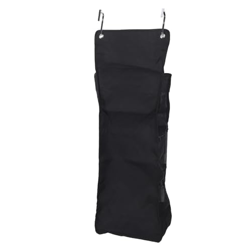 Over The Door Hanging Sports Equipment Organizer, Large Capacity Nylon Mesh Storage Bag, Multiple Compartments Bag for Basketball, Football, Volleyball & Tennis Gear