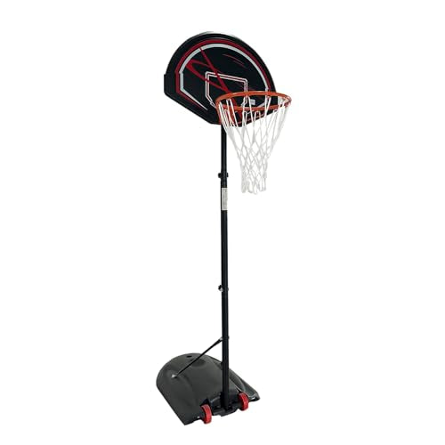 Portable Height-Adjustable Basketball Hoop System, Outdoor/Indoor Use for Backyard, Driveway, Court