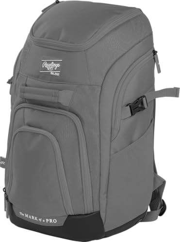 Rawlings | FRANCHISE 2.0 Player's Backpack | Baseball/Softball | Rec/Travel | Multiple Styles | Baseball/Softball - color: GRAPHITE