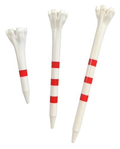 Champ Zarma FLYtee My Hite 3-1/4" 25 count - color: White/Striped Red