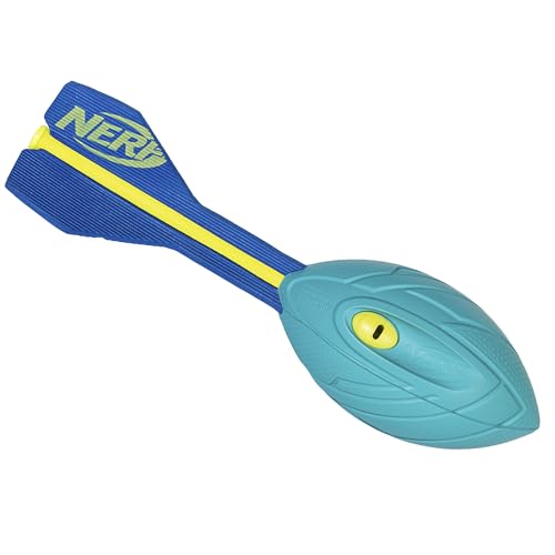 Nerf Vortex Aero Howler Neon Foam Ball, Classic Long-Distance Football, Flight-Optimizing Tail, Whistling Sound, Indoor & Outdoor Fun (Amazon Exclusive) - color: Light Blue