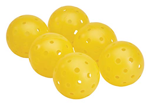 Tourna Strike Outdoor Pickleballs (6 Pack) - USAPA Approved, Yellow - style: 6 Pack
