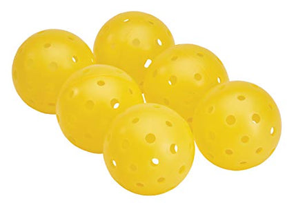 Tourna Strike Outdoor Pickleballs (6 Pack) - USAPA Approved, Yellow - style: 6 Pack