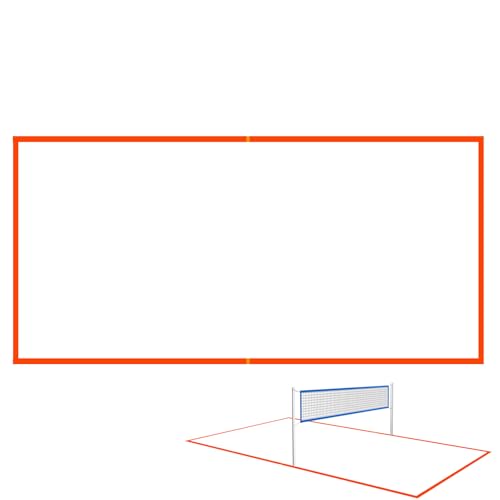 Volleyball Lines for Grass,Clear Volleyball Court Boundary Lines | Visible Marking Rope Set Sports Field Border for Picnic Backyard Camping Grass Beach Lawn