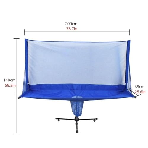 Table Tennis Ball Catch Net Table Tennis Robot Catch Net,Large Ping Pong Practice Net with Wheels for Ping Pong Robots,Serves and Multi-Ball Training,for Serve Practice (148x200cm/58.6x78.7)