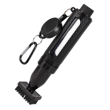 Golf Club Cleaning Brush with Water Bottle, Leak-Proof Golf Cleaning Tool with Retractable Clip & Carabiner Ball Cleaner for Woman Men