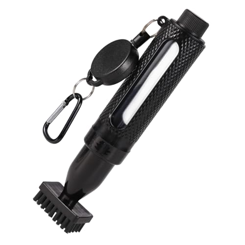Golf Club Cleaning Brush with Water Bottle, Leak-Proof Golf Cleaning Tool with Retractable Clip & Carabiner Ball Cleaner for Woman Men