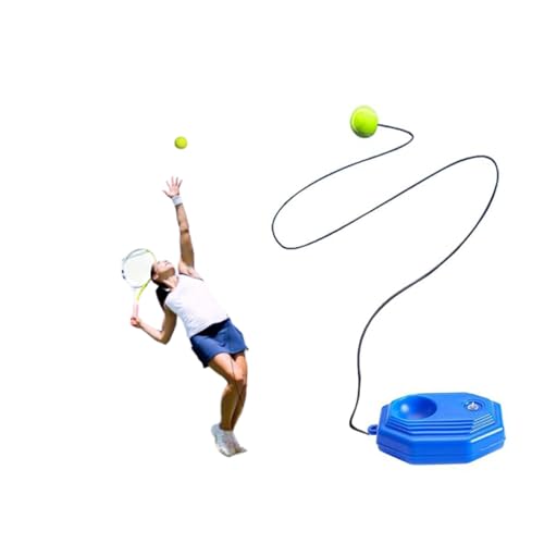 Fill and Drill Tennis Trainer,Solo Tennis Trainer Rebound Ball for Beginners,Self Practice Tennis Set with Anti Tangle String & Fillable Base,Portable Tennis Movement Trainer,for Parks,Backyard - color: #B