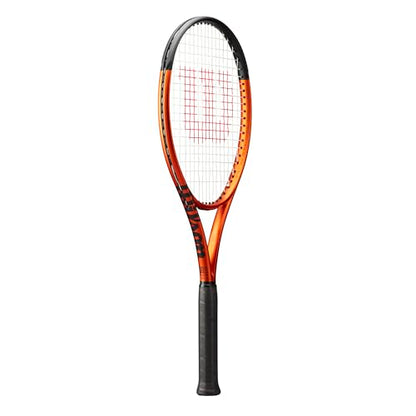 Wilson Burn 100 V5 Performance Tennis Racket - Strung with Sensation, Grip Size 1-4 1/8", 2-4 1/4", 3-4 3/8", 4-4 1/2" - size: Grip Size 1 - 4 1/8"
