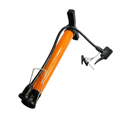 Portable Floor Bike Pump with Dual Presta & Schrader Valves – Includes Ball Needle for Inflating Balls & Tires, Heavy-Duty Air Pump for Bicycles, Mountain Bikes & Sports Equipment