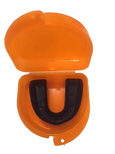 Soccer Mouth Guard, Mouthguard, Retainer Case - Soccer Chick - color: Orange