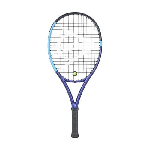 Dunlop Sports FX 500 PRE-Strung Junior Tennis Racket, Blue/Black V26 - style: FX 500 Junior V26 - 26" Length