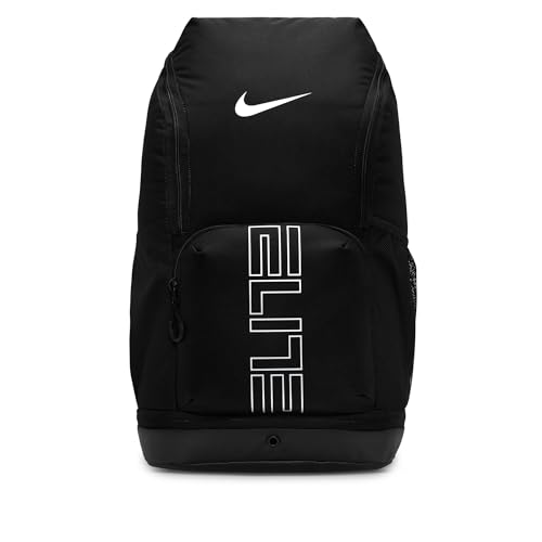 Nike, Unisex, Varsity Elite Backpack (32L), Black/Black/Metallic Silver, One Size