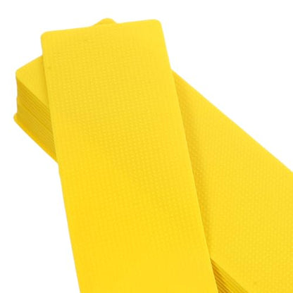 16pcs Tennis Court Marking Discs Set, Yellow Sports Field Markers with Boundary Spot Indicators, Portable Court Measurement Tool for Training and Drill Layout on Grass Or Hard