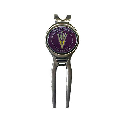 Divot Repair Tool Removable Magnetic Ball Marker-Best Divot Fixer - style: ARIZONA STATE SUN DEVILS