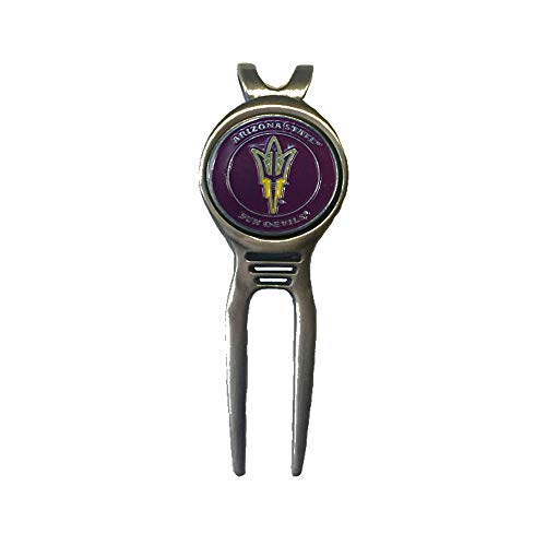 Divot Repair Tool Removable Magnetic Ball Marker-Best Divot Fixer - style: ARIZONA STATE SUN DEVILS