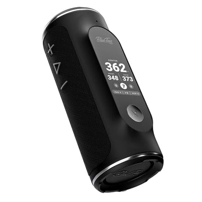 Blue Tees Golf Player+ AI-Powered GPS Speaker - Touchscreen Display, 10+ Hour Battery, 40,000+ Courses, Visual & Audible Distances, Hazard Detection, IPX7 Waterproof (Black) - color: Black