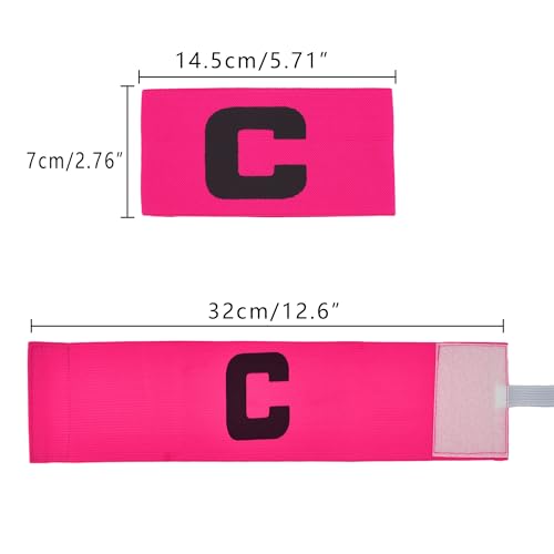 Senston Soccer Ball Captains Armbands for Adult and Youth 3Pcs - color: Pink