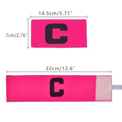 Senston Soccer Ball Captains Armbands for Adult and Youth 3Pcs - color: Pink