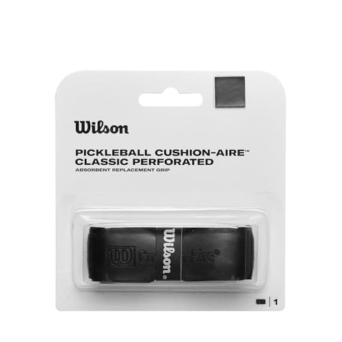WILSON Pickleball Cushion-Aire Classic Perforated Replacement Grip - color: Black