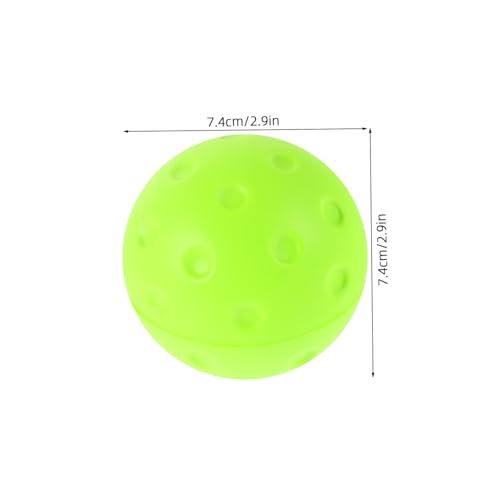 Mikinona Silent Noise-reducing Pickleball Balls Soft PU Foaming Practice for Indoor Outdoor Quiet Training with Consistent Bounce and Reusable Design
