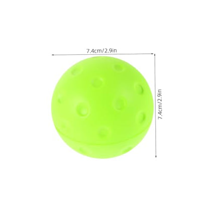 Mikinona Silent Noise-reducing Pickleball Balls Soft PU Foaming Practice for Indoor Outdoor Quiet Training with Consistent Bounce and Reusable Design