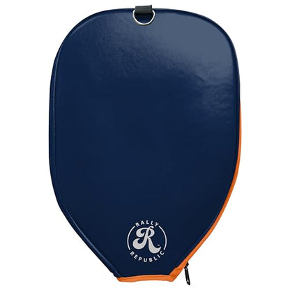 Officially Licensed Collegiate Pickleball Paddle Cover - Lightweight PU Leather Material - Durable Foam Interior Protection with Zippered Closure - Fits Most Paddles on the Market - color: Virginia Cavaliers