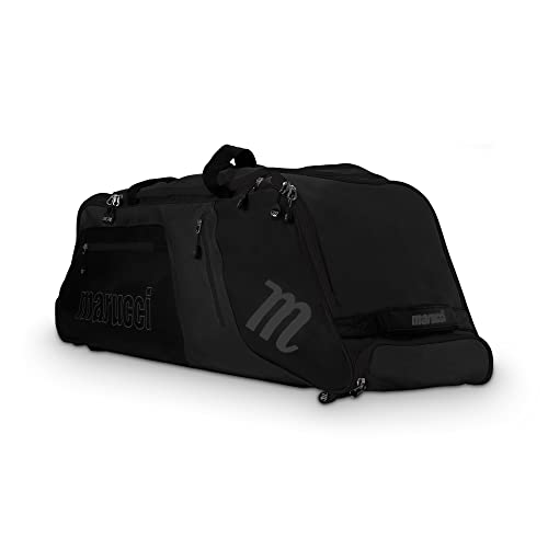MARUCCI STOCKADE WHEELED BASEBALL BAG - color: BLACK