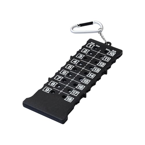 2 Pieces Golf Score Counter Small with Carabiner Chain Golf Scorer for