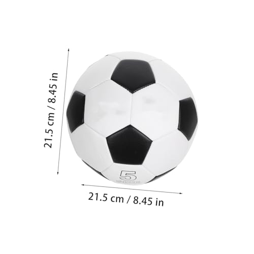 Cabilock Training Soccer Ball Size 5, Pu Machine-Stitched Football for Outdoor Use, Wear-Resistant Soccer Ball for Boys, Suitable for 11-a-Side Matches and Practice