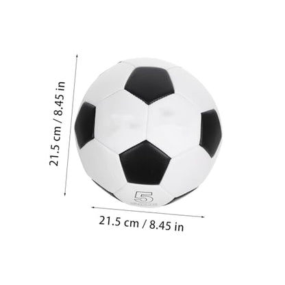 Cabilock Training Soccer Ball Size 5, Pu Machine-Stitched Football for Outdoor Use, Wear-Resistant Soccer Ball for Boys, Suitable for 11-a-Side Matches and Practice