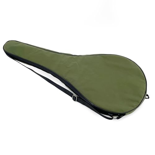 Single Tennis Racket Cover Lightweight Padded Tennis Racquet Bag - color: Army Green, size: Large