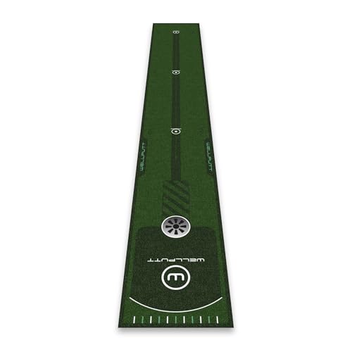 WELLPUTT - Golf Putting Training Mat - 8ft Essential