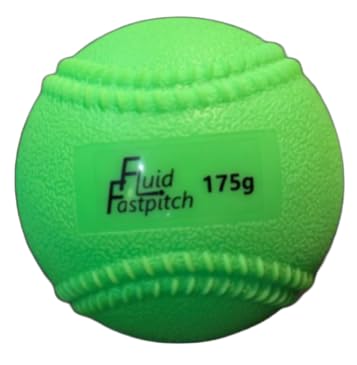 Real-Weight Softball Plyoball – Matches 11" Game Ball Weight | Indoor/Outdoor | Raised Seems & Textured Feel | Safer Than Game Balls | 11" Inflatable to 12"