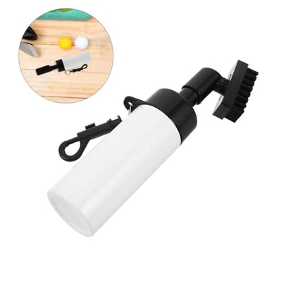 Golf Club Brush Cleaner with Press-Activated Water Spray Bottle 5oz, White Golf Grip Scrubber for Maintenance and Cleaning Accessories for Golfers