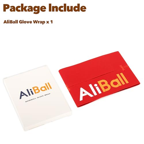 AliBall Baseball Glove Wrap, Softball and Baseball Glove Strap, Replace of Using Steam, Hot Water Break-in, Quickly Keep The Pocket Formed, Easy Quick to Put On and Take Off, Fit All Gloves - color: Red