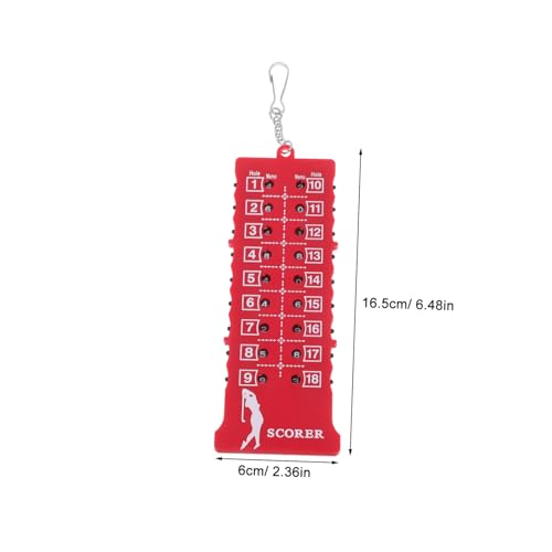 GANAZONO Compact Golf Score Counter Stroke Tracker Lightweight Portable Golf Accessories for Outdoor Practice Competition Fans