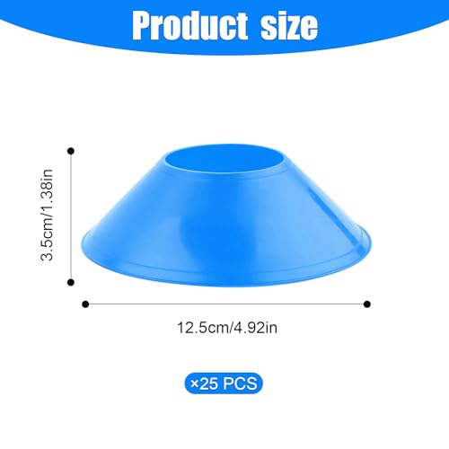 XIHIRCD 25pcs Soccer Cones for Sports Training, Mini Football Cones & Mesh Bag Flexible Agility Cones Premium Training Cones for Basketball Football Running Drills Sports Games Skating Kids