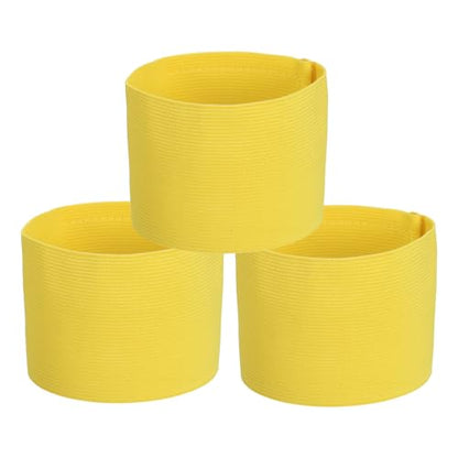 PATIKIL Soccer Captain Armband, Captain Arm Bands for Soccer Elastic Captain Arm Band Sports Captain Armbands - color: Light Yellow