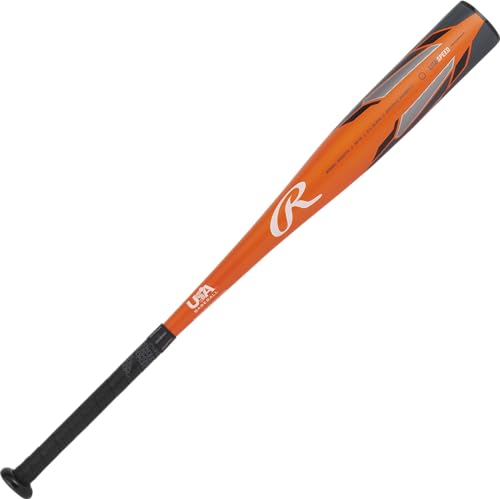 Rawlings | Threat Baseball Bat | USA | -12 Drop | 2 5/8" Barrel | 1 Pc. Composite - color: Orange / Grey, size: 31"