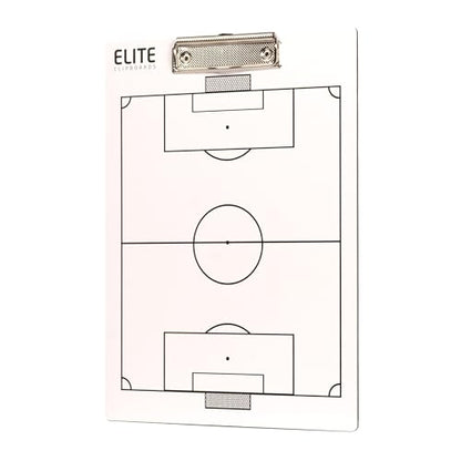 Soccer White Dry Erase Coaches Clipboard | Double-Side Soccer Coaching Whiteboard with Marker