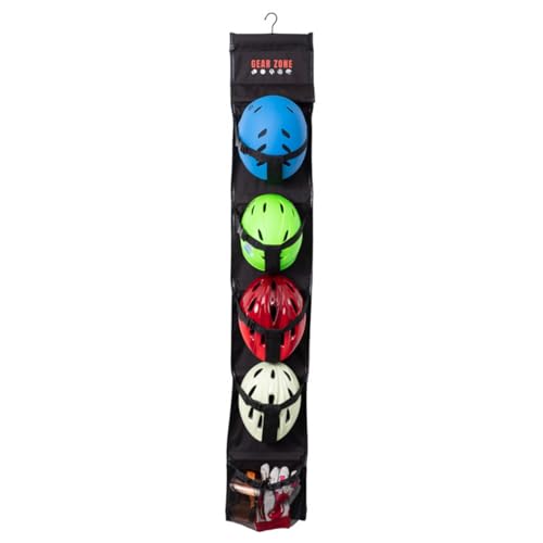 Hanging Sports Equipment Organizer | Multi-Purpose | Garage Sports Ball Storage | Storage for Basketball Football Volleyball Tennis Soccer Biking | Toy Storage | Includes Hook